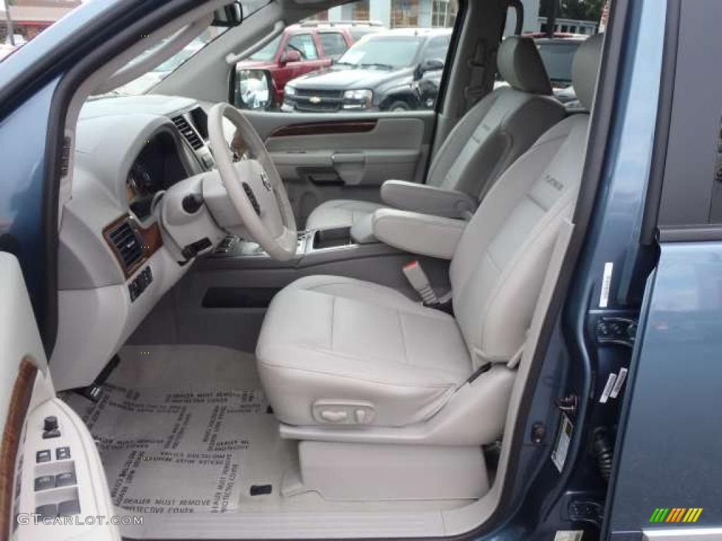 2010 Armada Platinum - Lakeshore Slate Blue Metallic / Almond photo #5