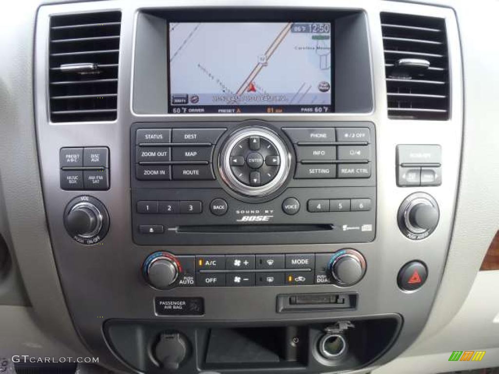 2010 Armada Platinum - Lakeshore Slate Blue Metallic / Almond photo #10