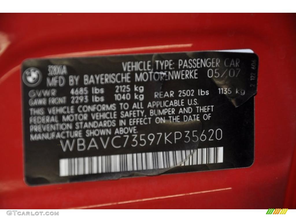 2007 3 Series 328xi Sedan - Crimson Red / Beige photo #11