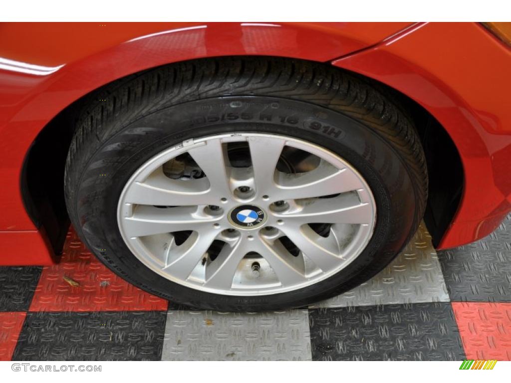 2007 3 Series 328xi Sedan - Crimson Red / Beige photo #18