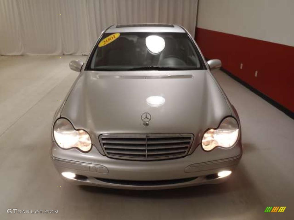 2001 C 240 Sedan - Brilliant Silver Metallic / Ash photo #2