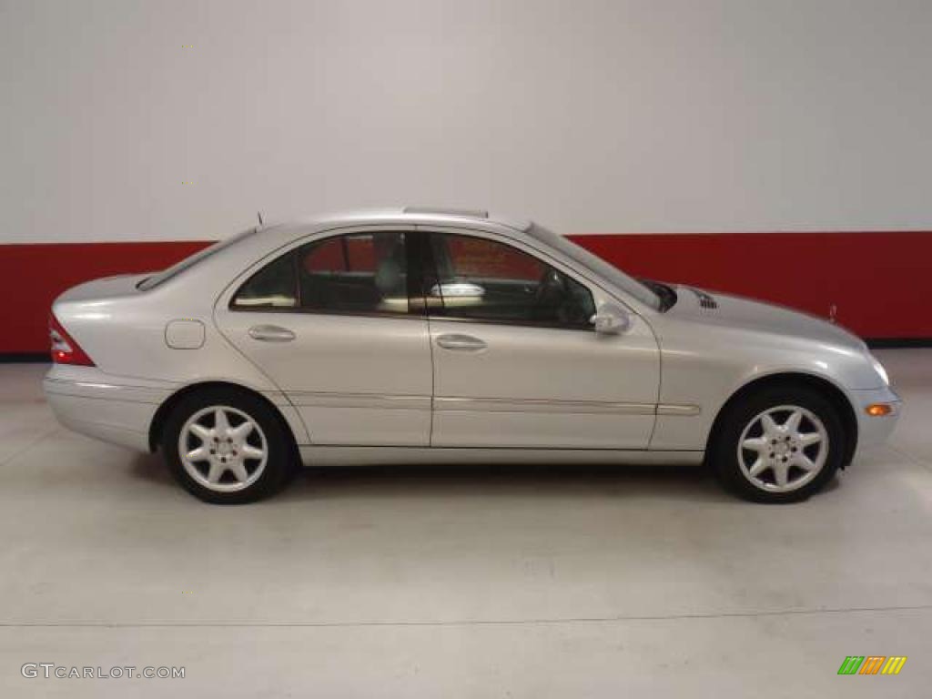 2001 C 240 Sedan - Brilliant Silver Metallic / Ash photo #3