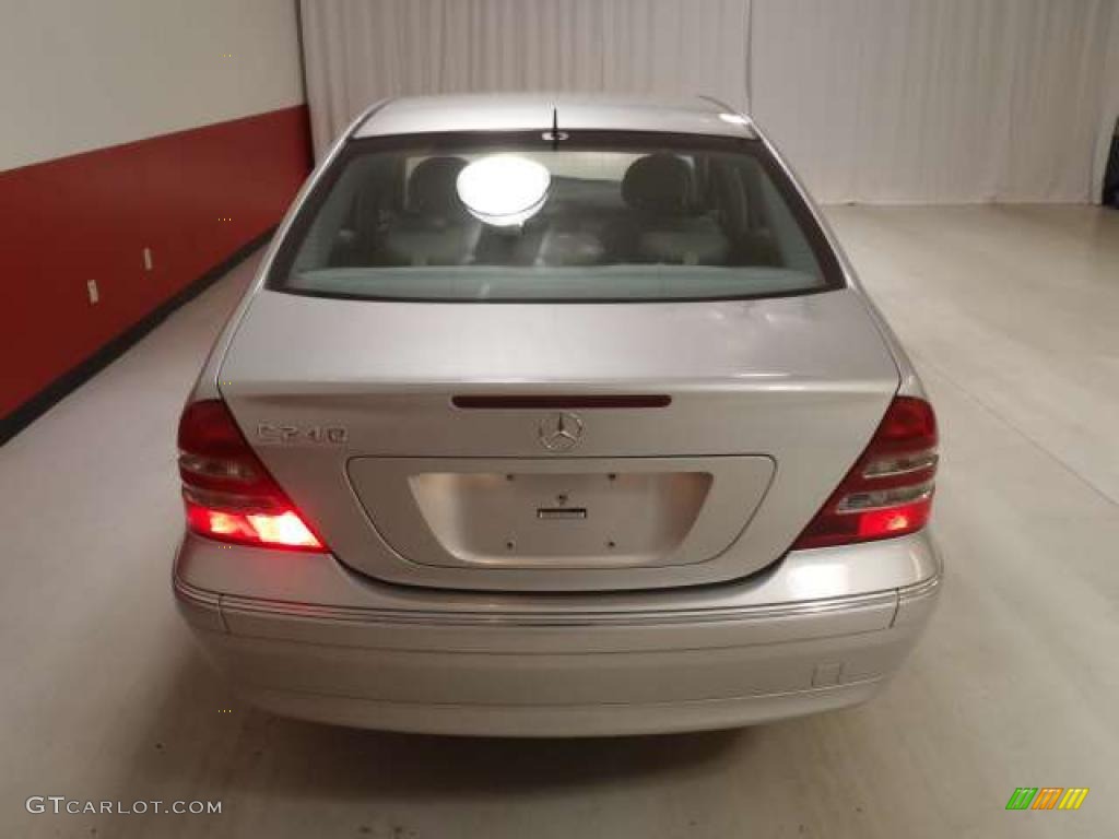 2001 C 240 Sedan - Brilliant Silver Metallic / Ash photo #5