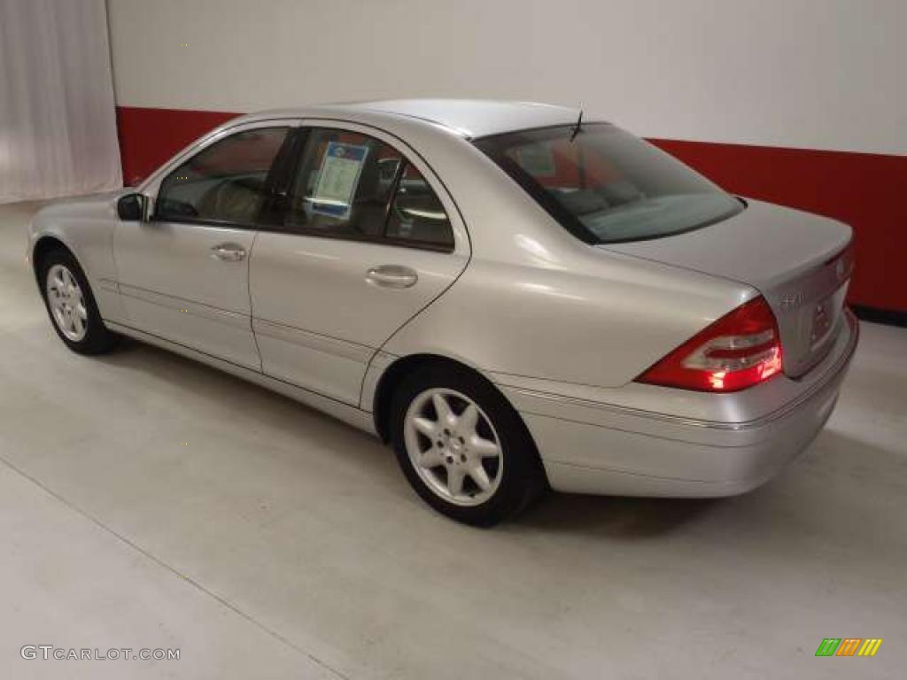 2001 C 240 Sedan - Brilliant Silver Metallic / Ash photo #6
