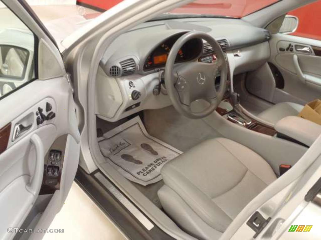 2001 C 240 Sedan - Brilliant Silver Metallic / Ash photo #13