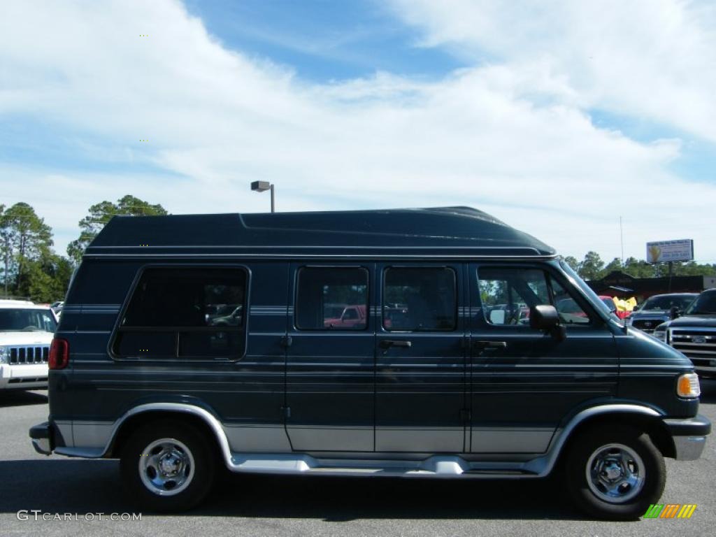 1996 Ram Van 2500 Passenger Conversion - Dark Spruce Metallic / Gray photo #6