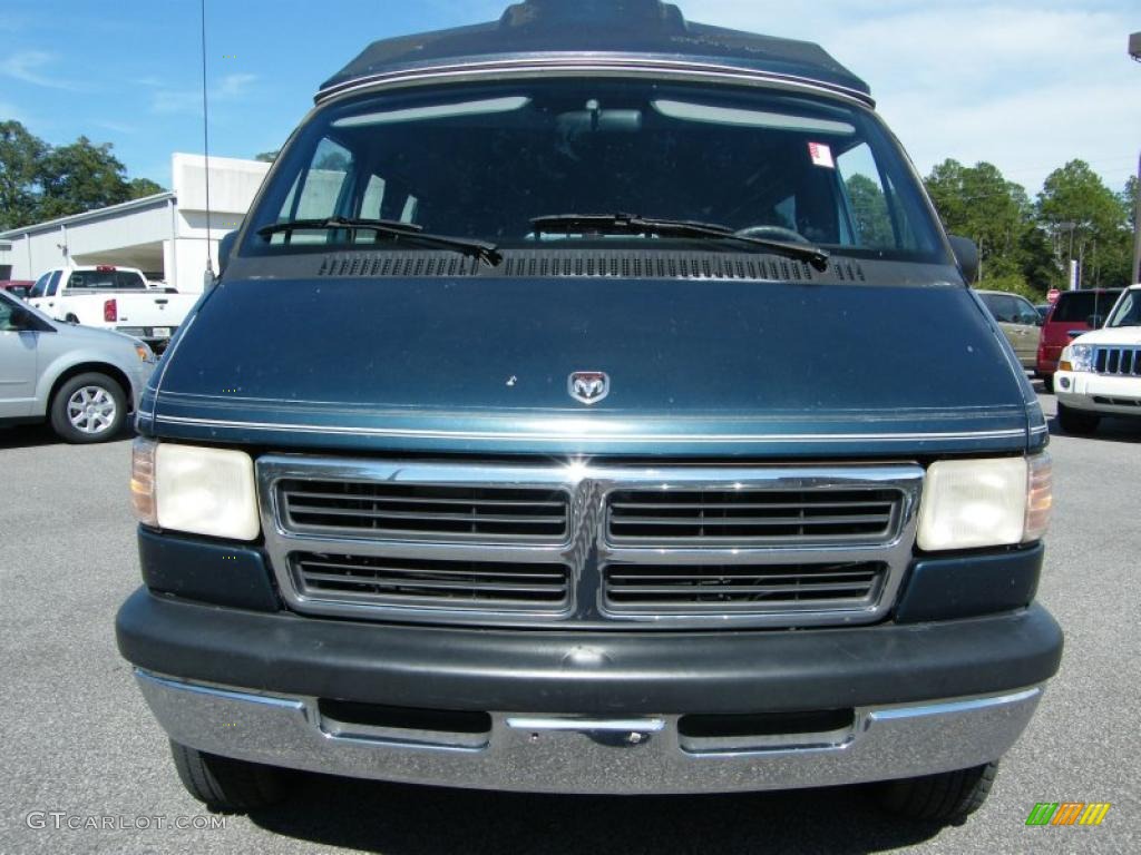 1996 Ram Van 2500 Passenger Conversion - Dark Spruce Metallic / Gray photo #8