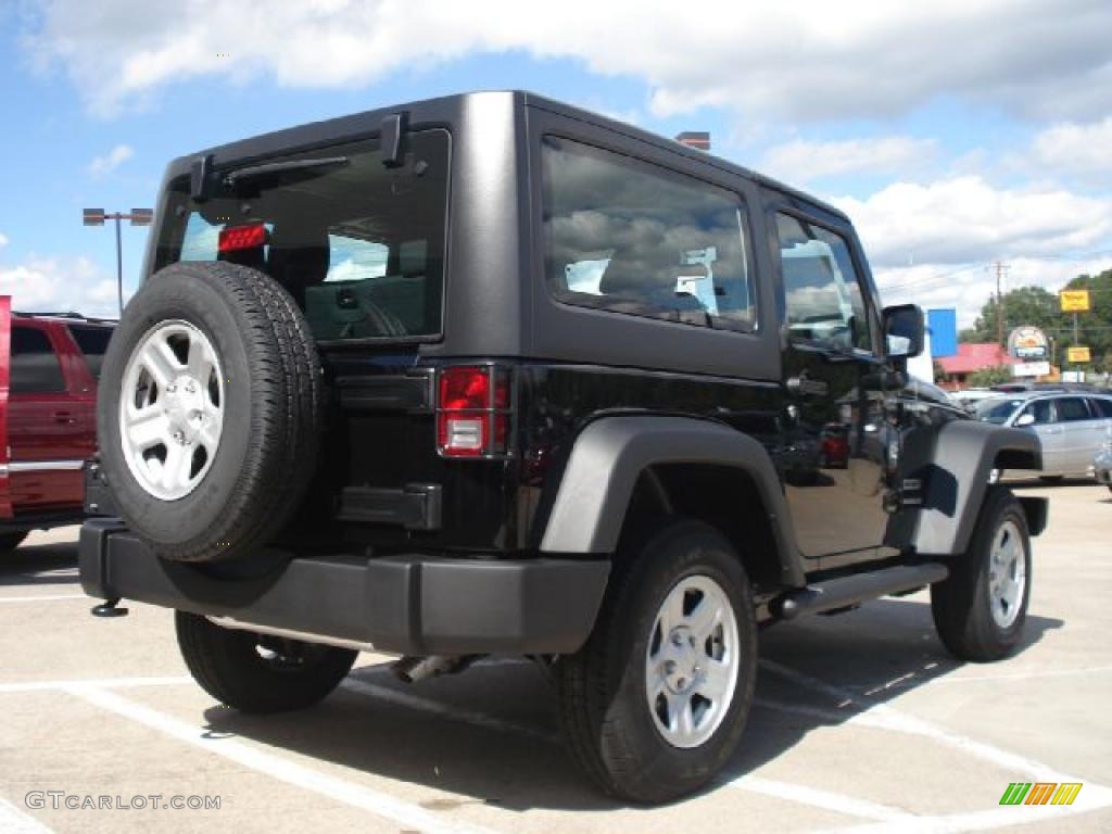 2011 Wrangler Sport 4x4 - Black / Black photo #3