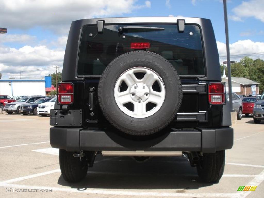 2011 Wrangler Sport 4x4 - Black / Black photo #4