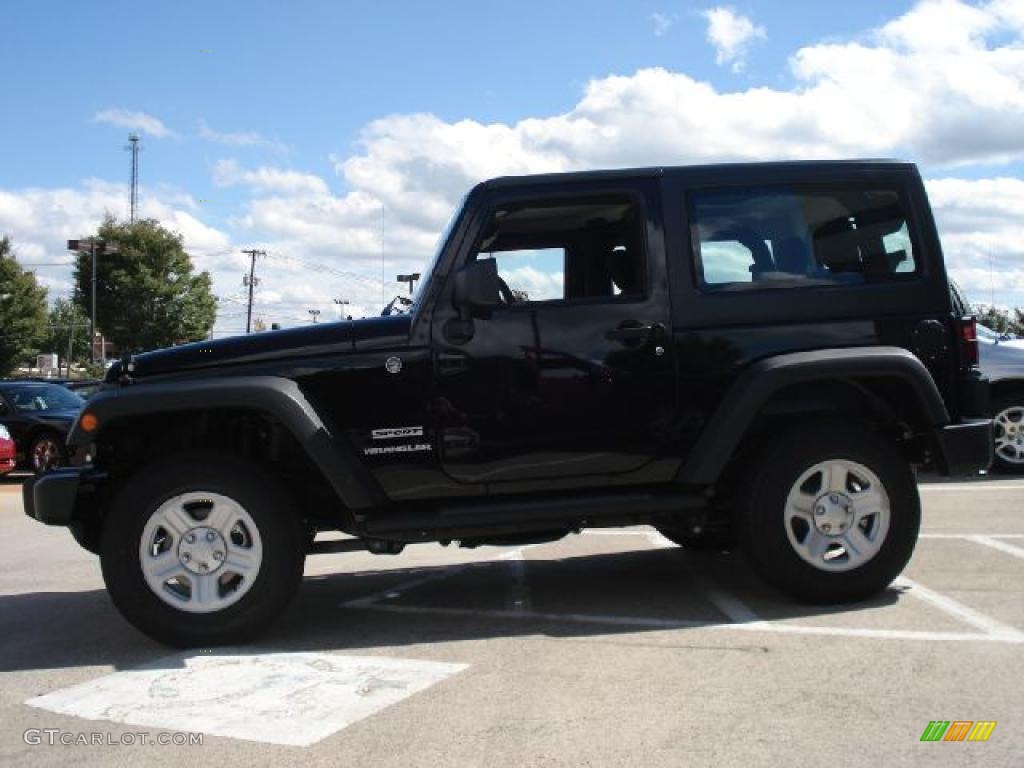 2011 Wrangler Sport 4x4 - Black / Black photo #6