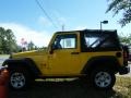 2007 Detonator Yellow Jeep Wrangler X 4x4  photo #2