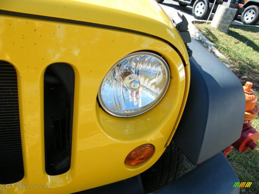 2007 Wrangler X 4x4 - Detonator Yellow / Dark Slate Gray/Medium Slate Gray photo #9
