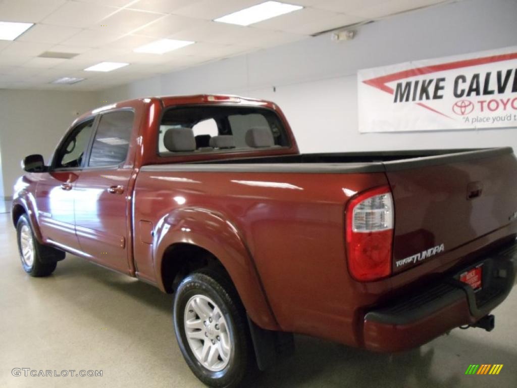 2006 Tundra Limited Double Cab - Salsa Red Pearl / Light Charcoal photo #5