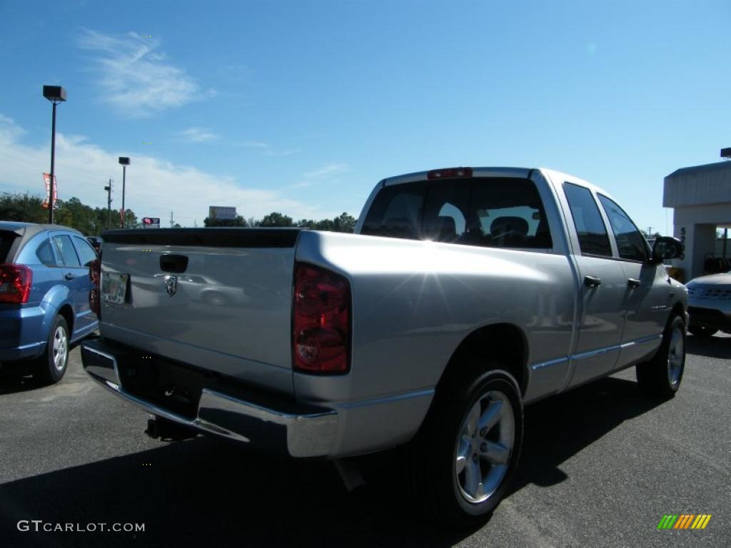 2007 Ram 1500 ST Quad Cab - Bright Silver Metallic / Medium Slate Gray photo #5