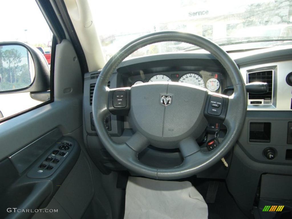 2007 Ram 1500 ST Quad Cab - Bright Silver Metallic / Medium Slate Gray photo #19