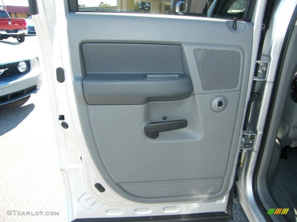 2007 Ram 1500 ST Quad Cab - Bright Silver Metallic / Medium Slate Gray photo #22