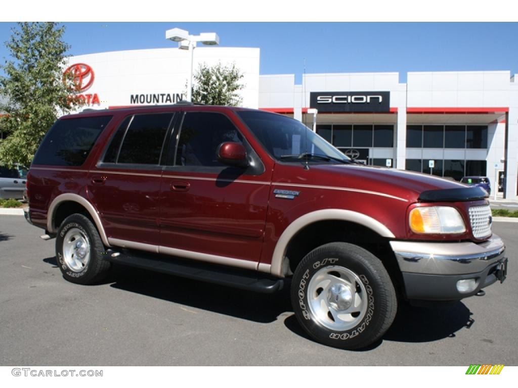 1999 Expedition Eddie Bauer 4x4 - Dark Toreador Red Metallic / Medium Prairie Tan photo #1
