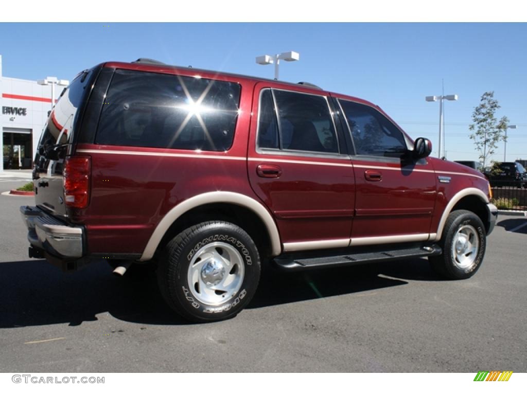 1999 Expedition Eddie Bauer 4x4 - Dark Toreador Red Metallic / Medium Prairie Tan photo #2