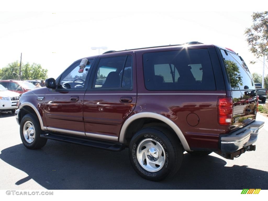 1999 Expedition Eddie Bauer 4x4 - Dark Toreador Red Metallic / Medium Prairie Tan photo #4