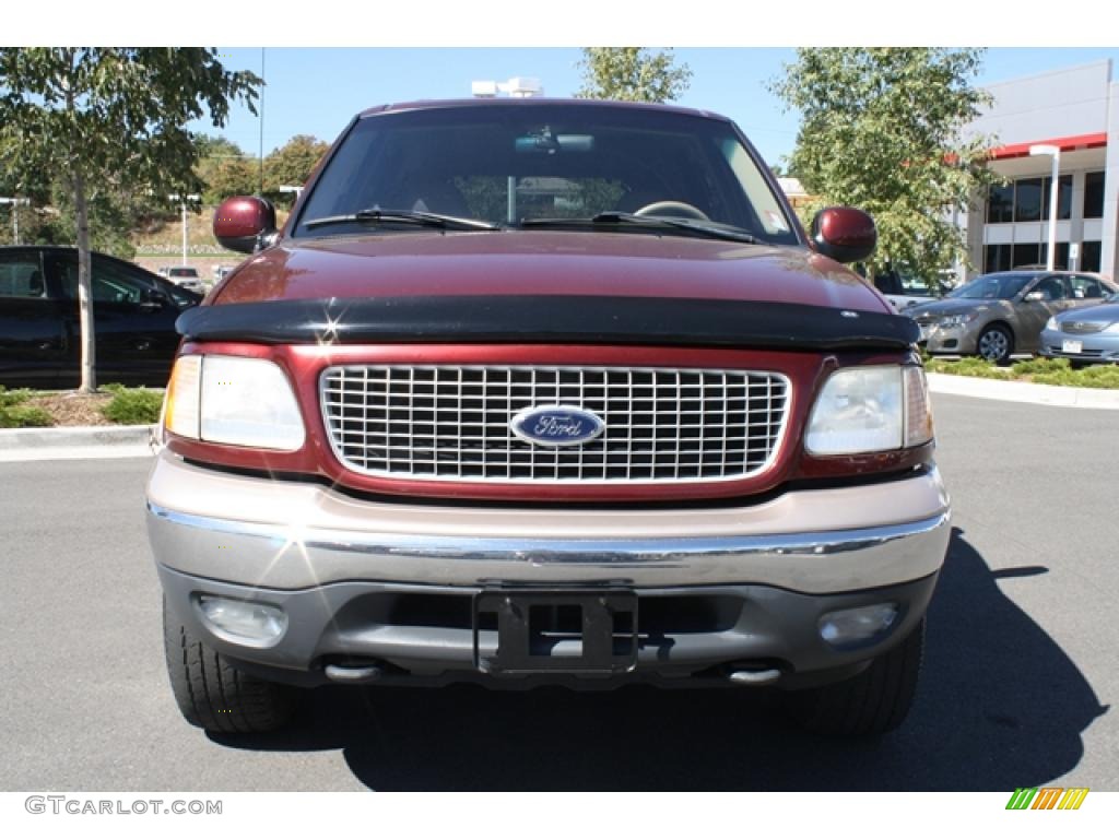 1999 Expedition Eddie Bauer 4x4 - Dark Toreador Red Metallic / Medium Prairie Tan photo #6
