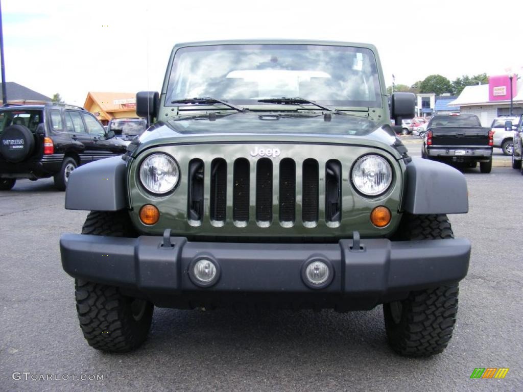 2009 Wrangler Rubicon 4x4 - Jeep Green Metallic / Dark Slate Gray/Medium Slate Gray photo #2