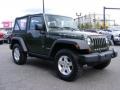 2009 Jeep Green Metallic Jeep Wrangler Rubicon 4x4  photo #3