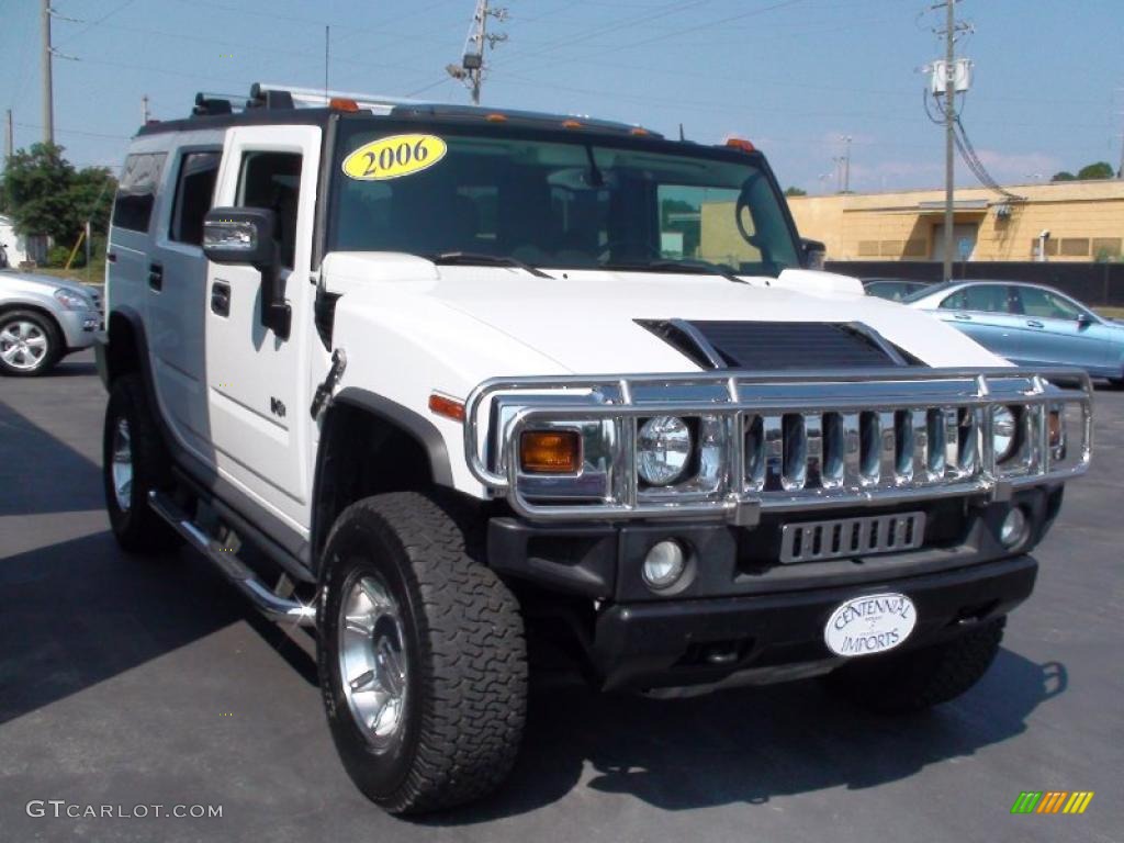 2006 H2 SUV - White / Ebony photo #3