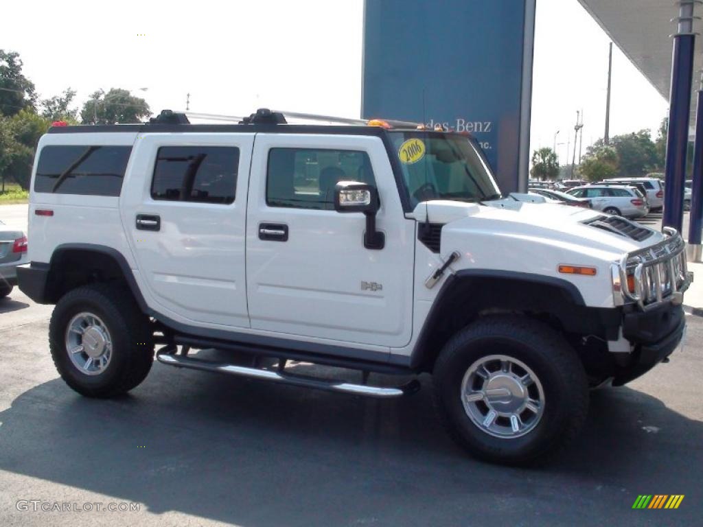 2006 H2 SUV - White / Ebony photo #14