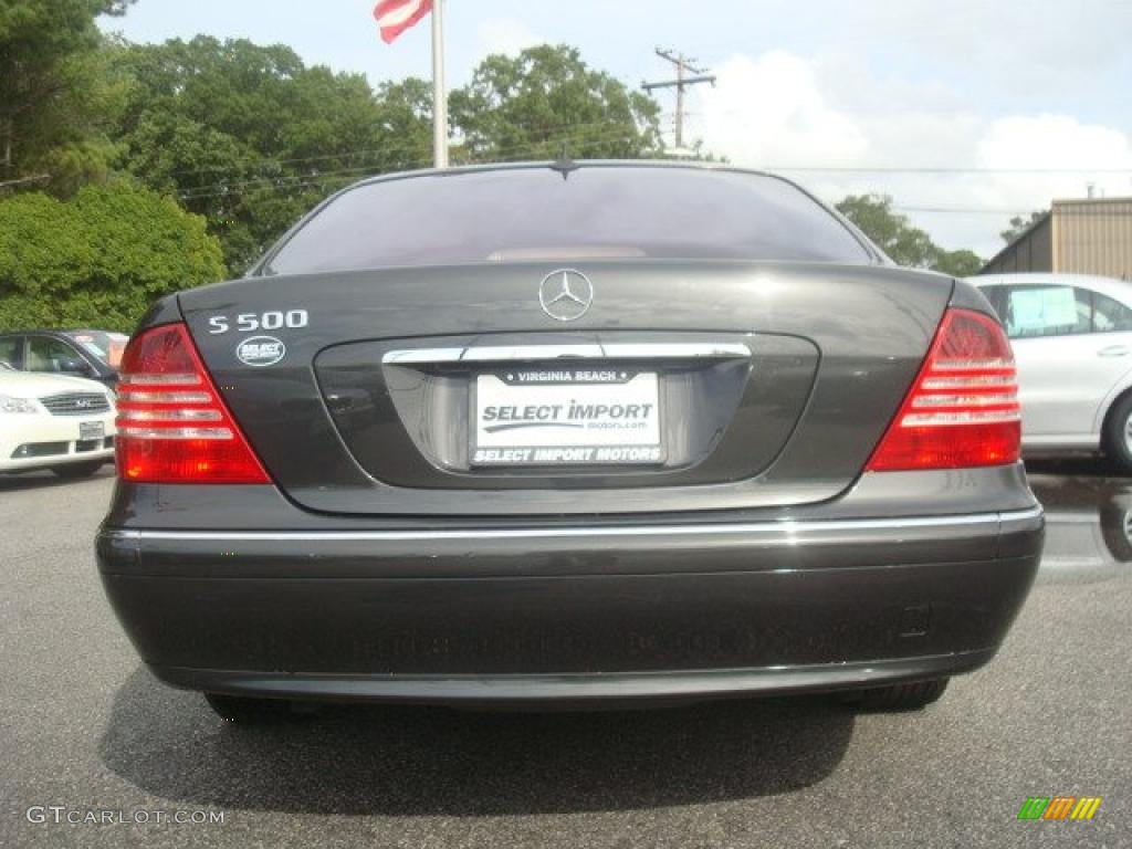 2003 S 500 Sedan - Tectite Grey Metallic / Java photo #5