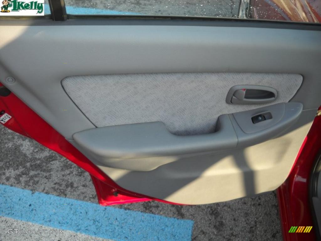 2004 Elantra GLS Sedan - Crimson Dark Red / Dark Gray photo #11