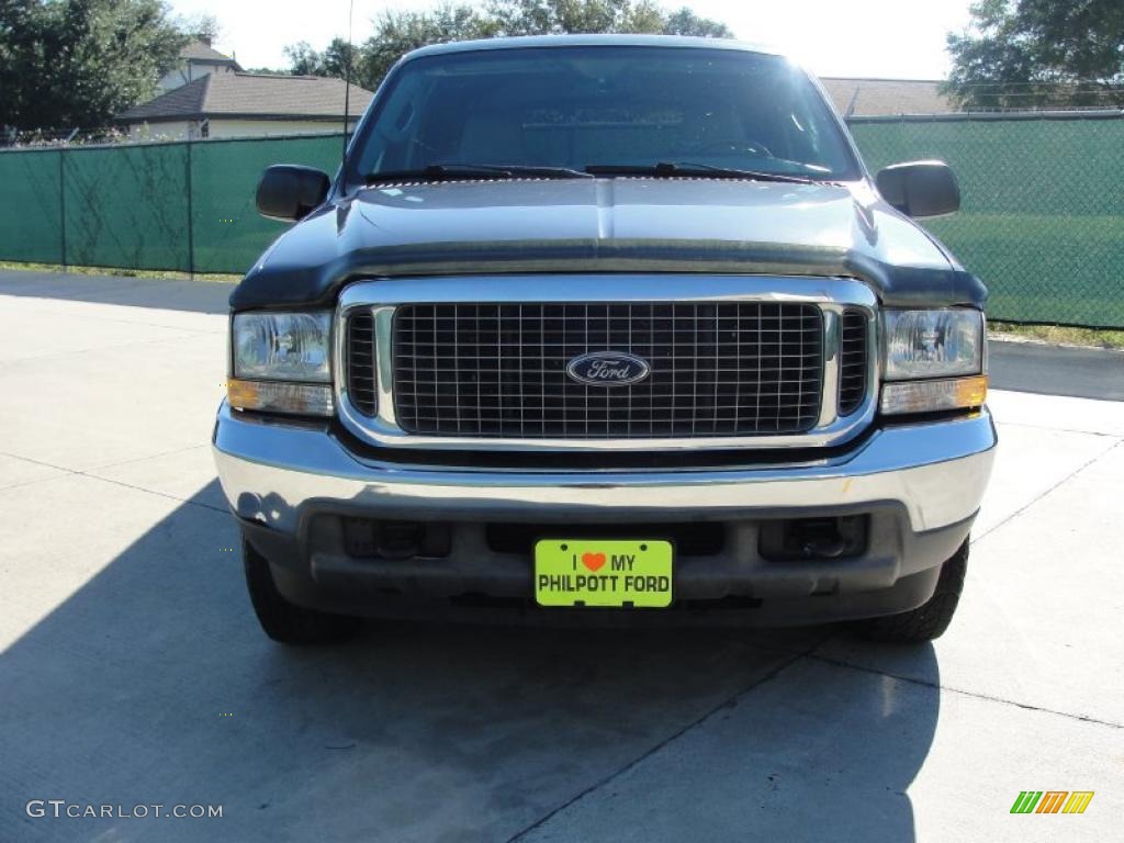 2003 Excursion XLT - Medium Wedgewood Blue Metallic / Medium Flint photo #8