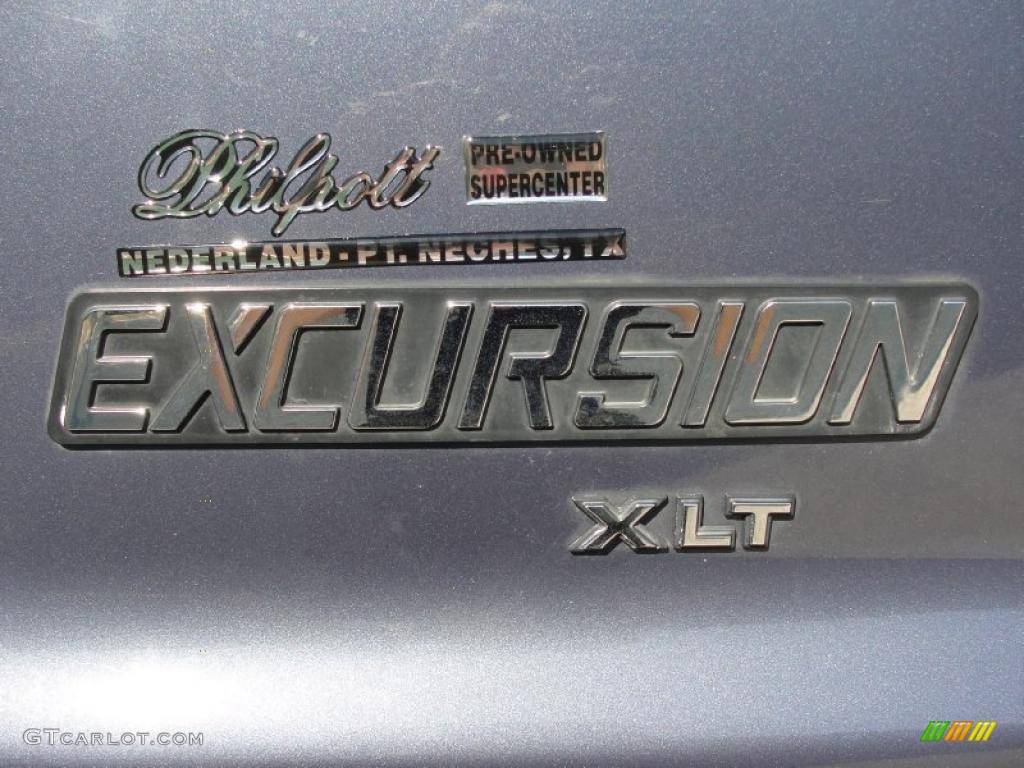 2003 Excursion XLT - Medium Wedgewood Blue Metallic / Medium Flint photo #24