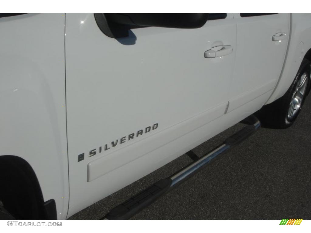 2007 Silverado 1500 LTZ Crew Cab 4x4 - Summit White / Light Cashmere/Ebony Black photo #42