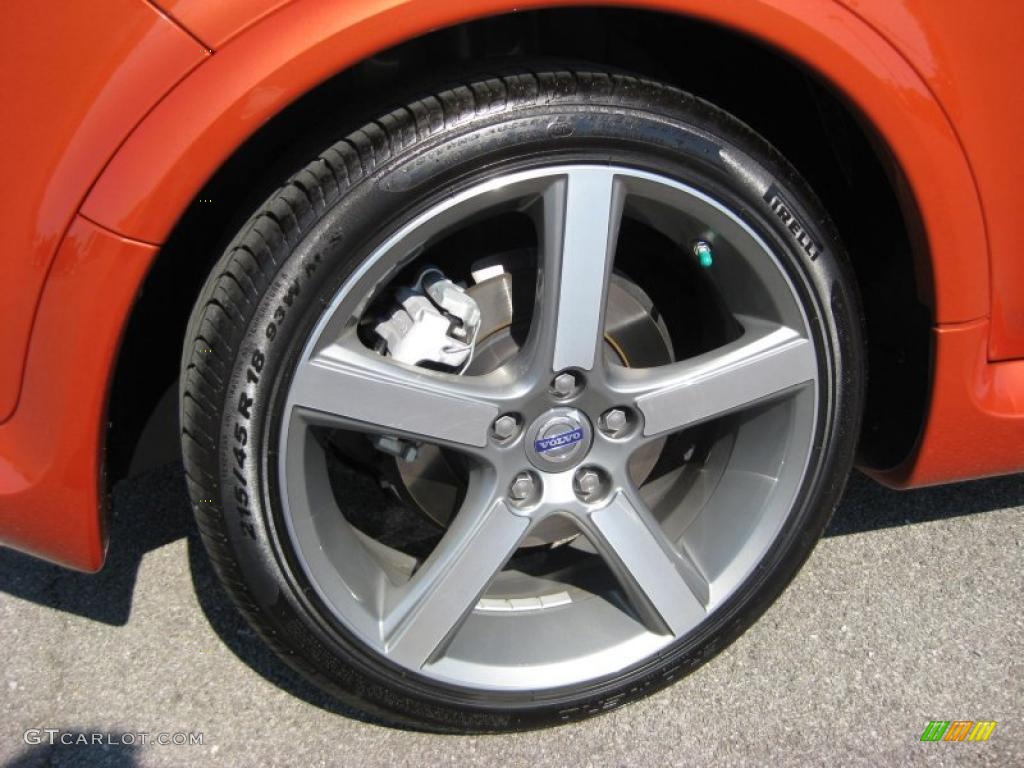 2011 C30 T5 R-Design - Orange Flame Metallic / R Design Off Black Flextec photo #11