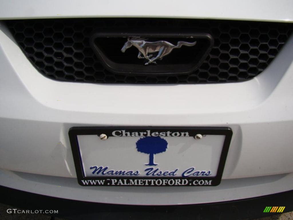 2002 Mustang V6 Convertible - Oxford White / Medium Graphite photo #28