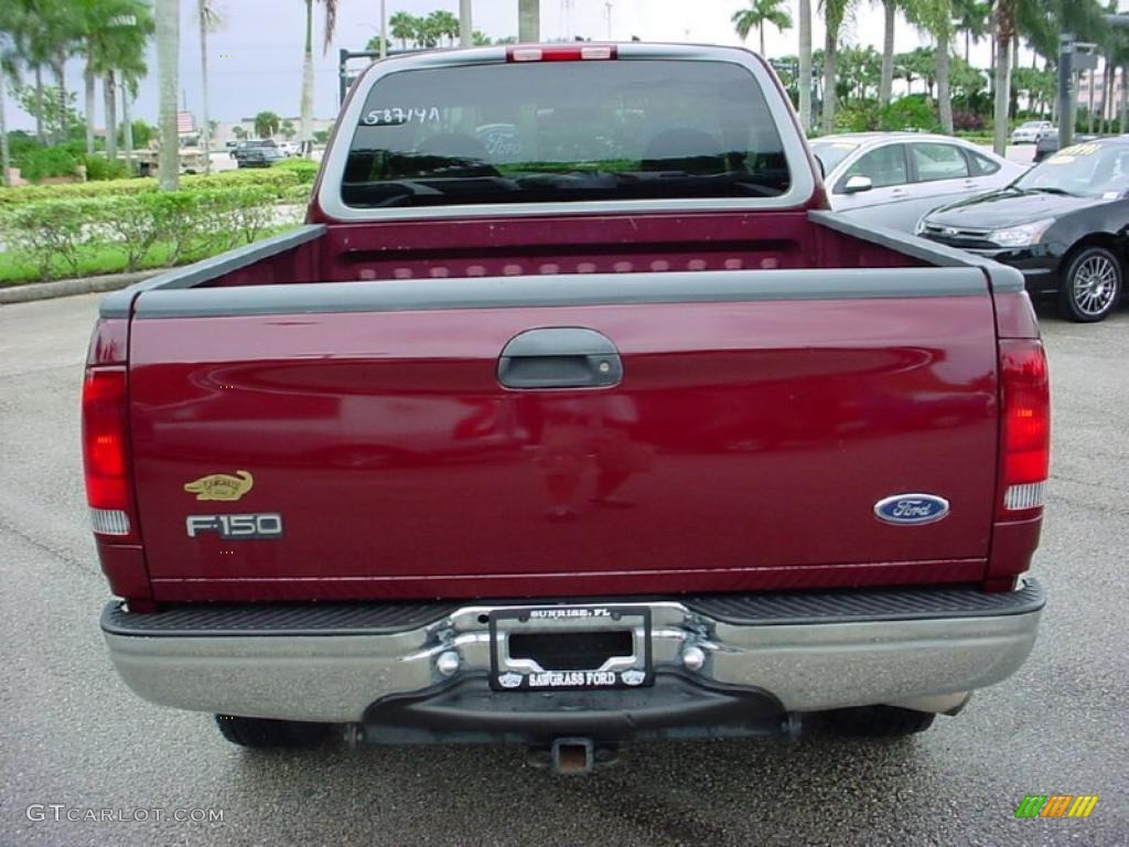 1998 F150 XLT SuperCab 4x4 - Dark Toreador Red Metallic / Medium Prairie Tan photo #7