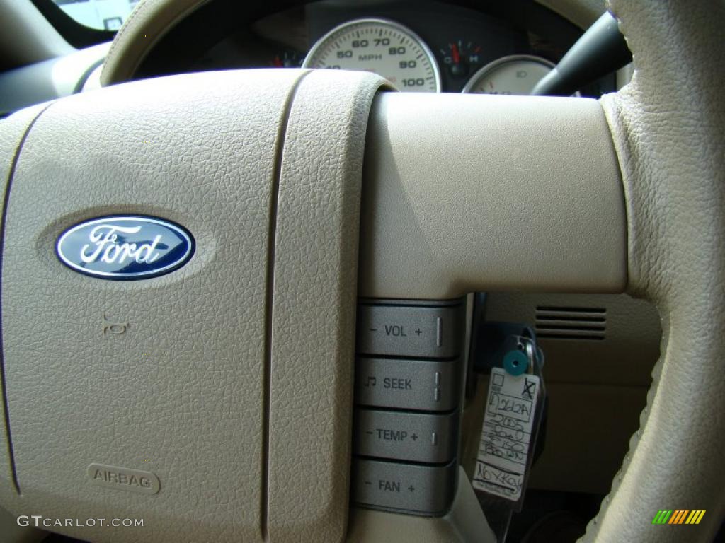 2005 F150 Lariat SuperCrew 4x4 - Aspen Green Metallic / Tan photo #26