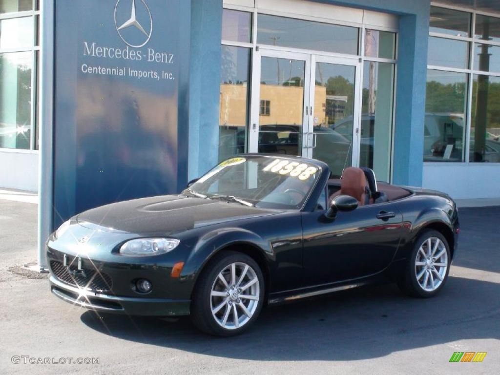 2007 MX-5 Miata Grand Touring Roadster - Highland Green / Tan photo #1