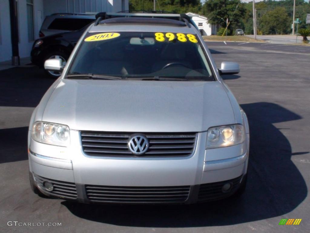 2003 Passat GLX Wagon - Reflex Silver Metallic / Grey photo #4