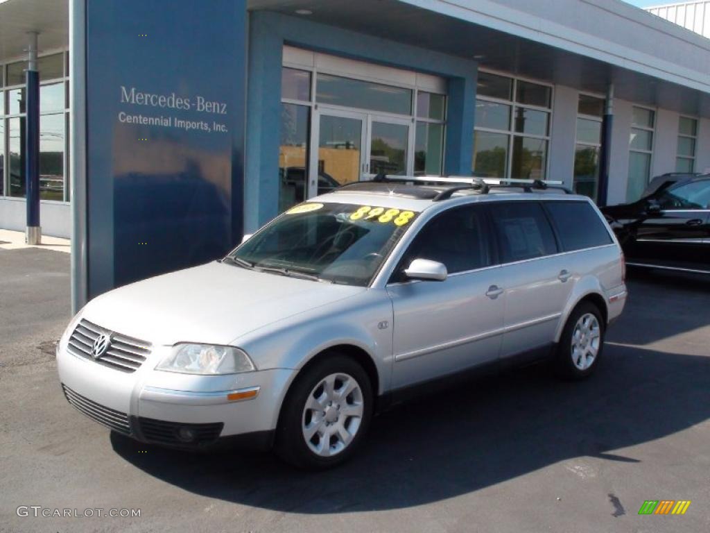 2003 Passat GLX Wagon - Reflex Silver Metallic / Grey photo #5