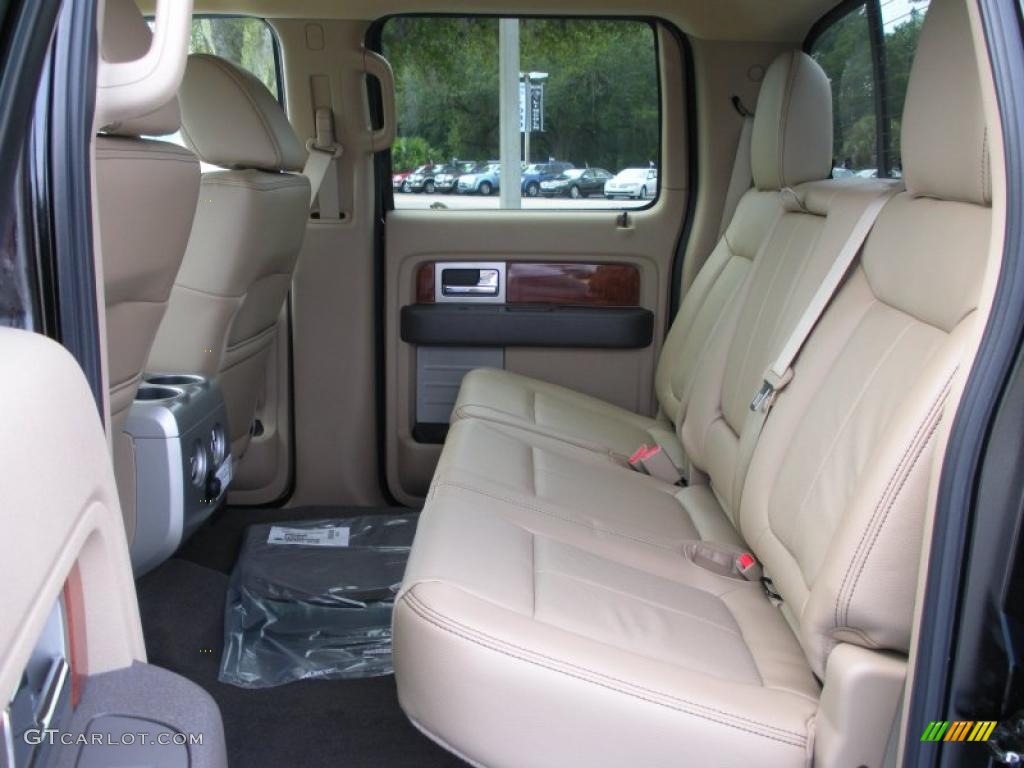 2010 F150 Lariat SuperCrew - Tuxedo Black / Tan photo #6