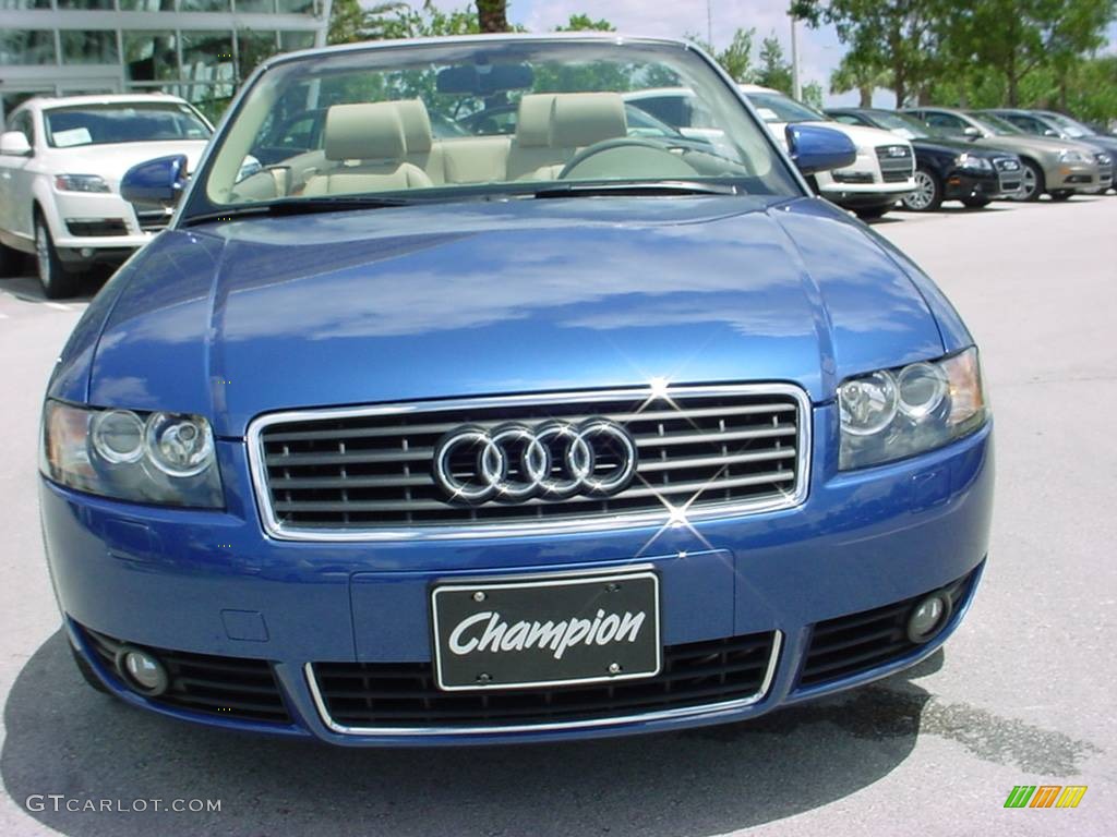 2006 A4 1.8T Cabriolet - Caribic Blue Pearl Effect / Beige photo #8