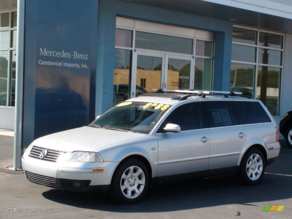 2003 Passat GLX Wagon - Reflex Silver Metallic / Grey photo #37