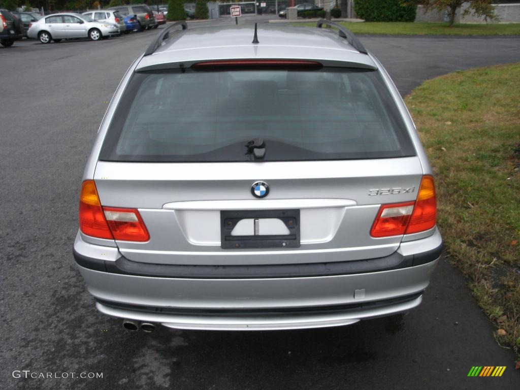 2003 3 Series 325xi Wagon - Titanium Silver Metallic / Black photo #5