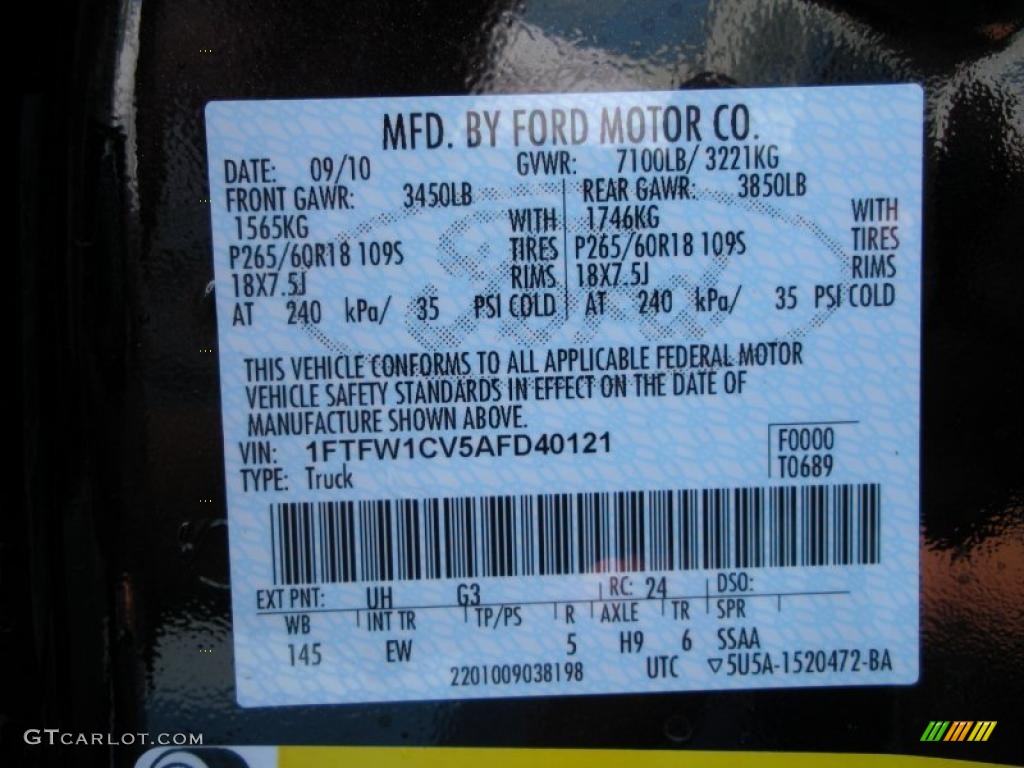 2010 F150 Lariat SuperCrew - Tuxedo Black / Tan photo #12