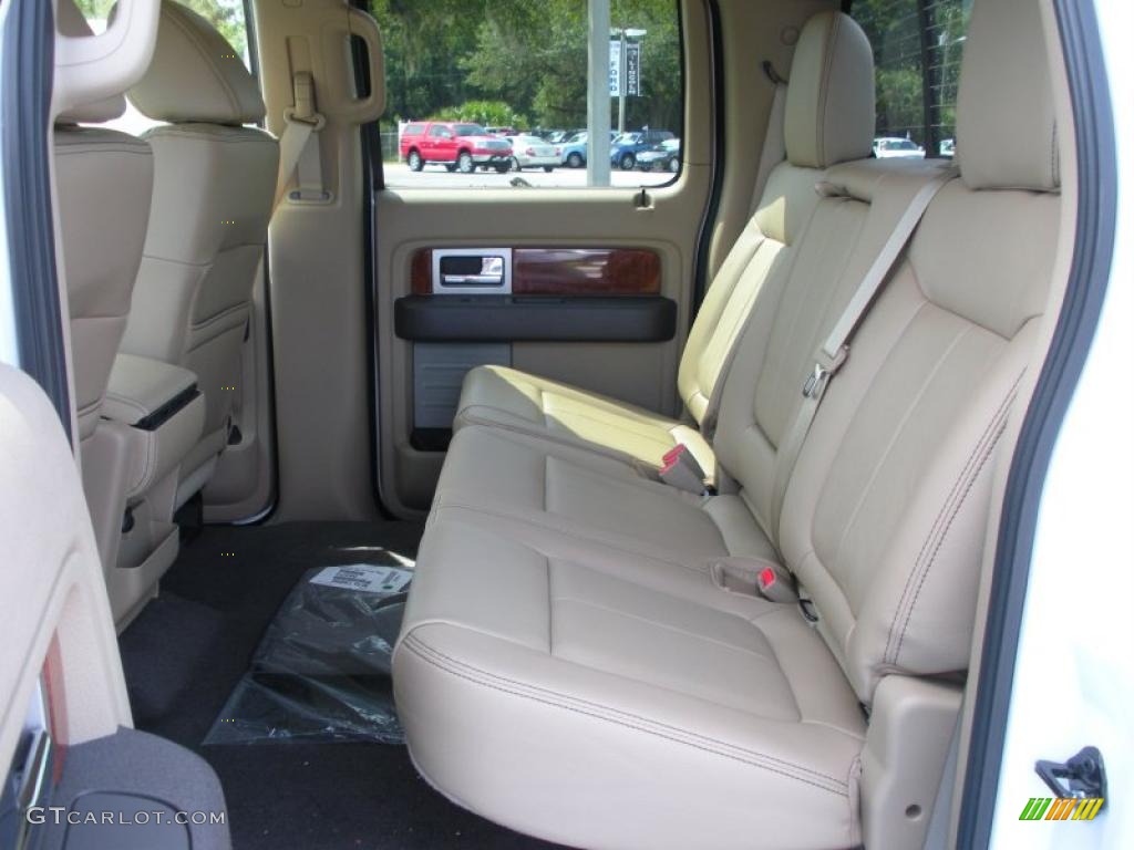 2010 F150 Lariat SuperCrew 4x4 - Oxford White / Tan photo #6