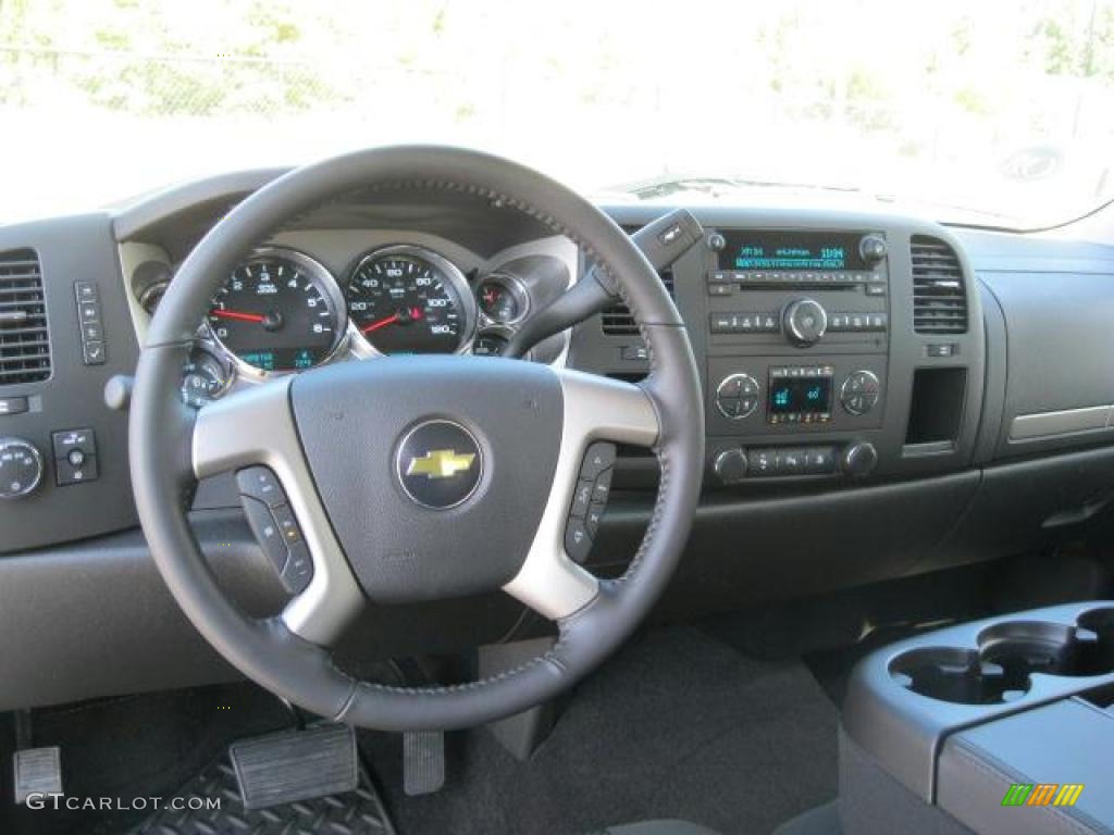 2011 Silverado 1500 LT Crew Cab - Blue Granite Metallic / Ebony photo #8