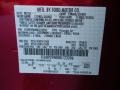 U6: Red Candy 2011 Ford Taurus Limited Color Code