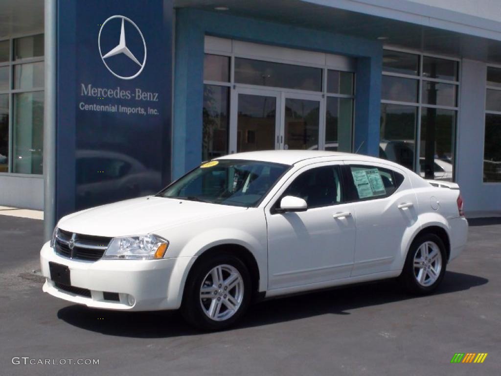 2010 Avenger R/T - Stone White / Dark Slate Gray photo #1