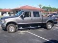 2002 Dark Shadow Grey Metallic Ford F250 Super Duty Lariat Crew Cab 4x4  photo #6